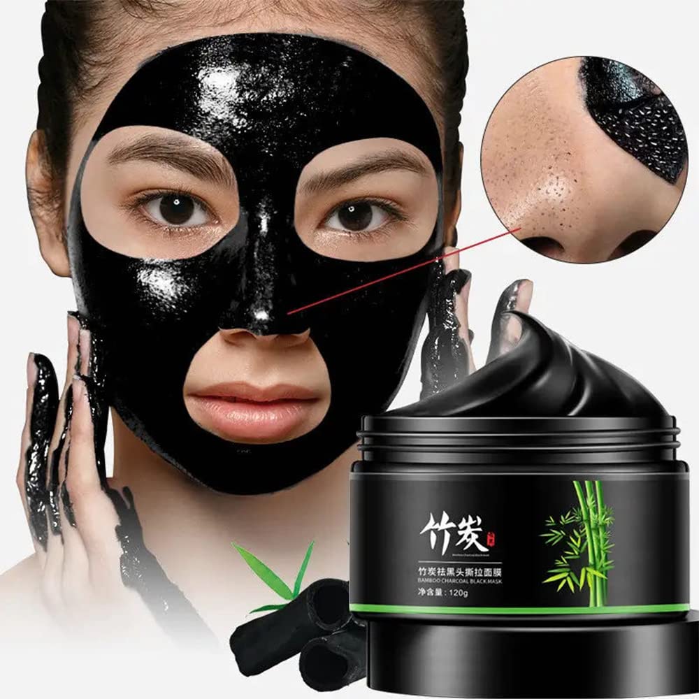 Kailisen Natural Activated Charcoal Purifying Blackhead Acne Remover Peel-Off Facial Cleaning Black Face Mask Blackhead Remover Mask For Men