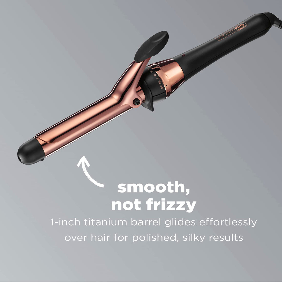Conair Infinitipro Rose Gold Titanium Curling Iron, 1-Inch
