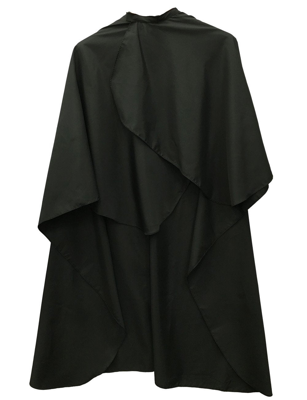 XMW MutiPurpose Solid Styling Hair Salon Polyester Cape with Adjustable Neck Closure Black
