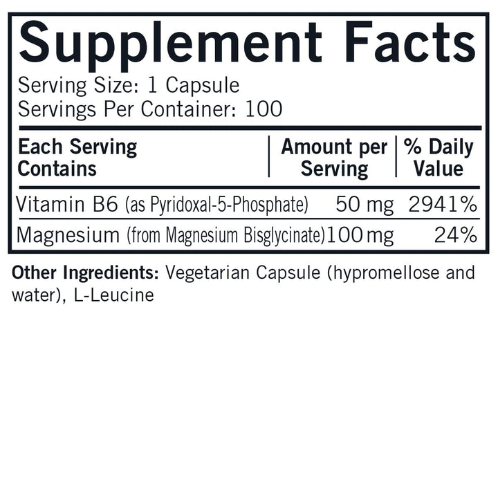 Kirkman – P-5-P (Pyridoxal 5-Phosphate, Vitamin B-6 Metabolite) with Magnesium Bisglycinate - Hypoallergenic