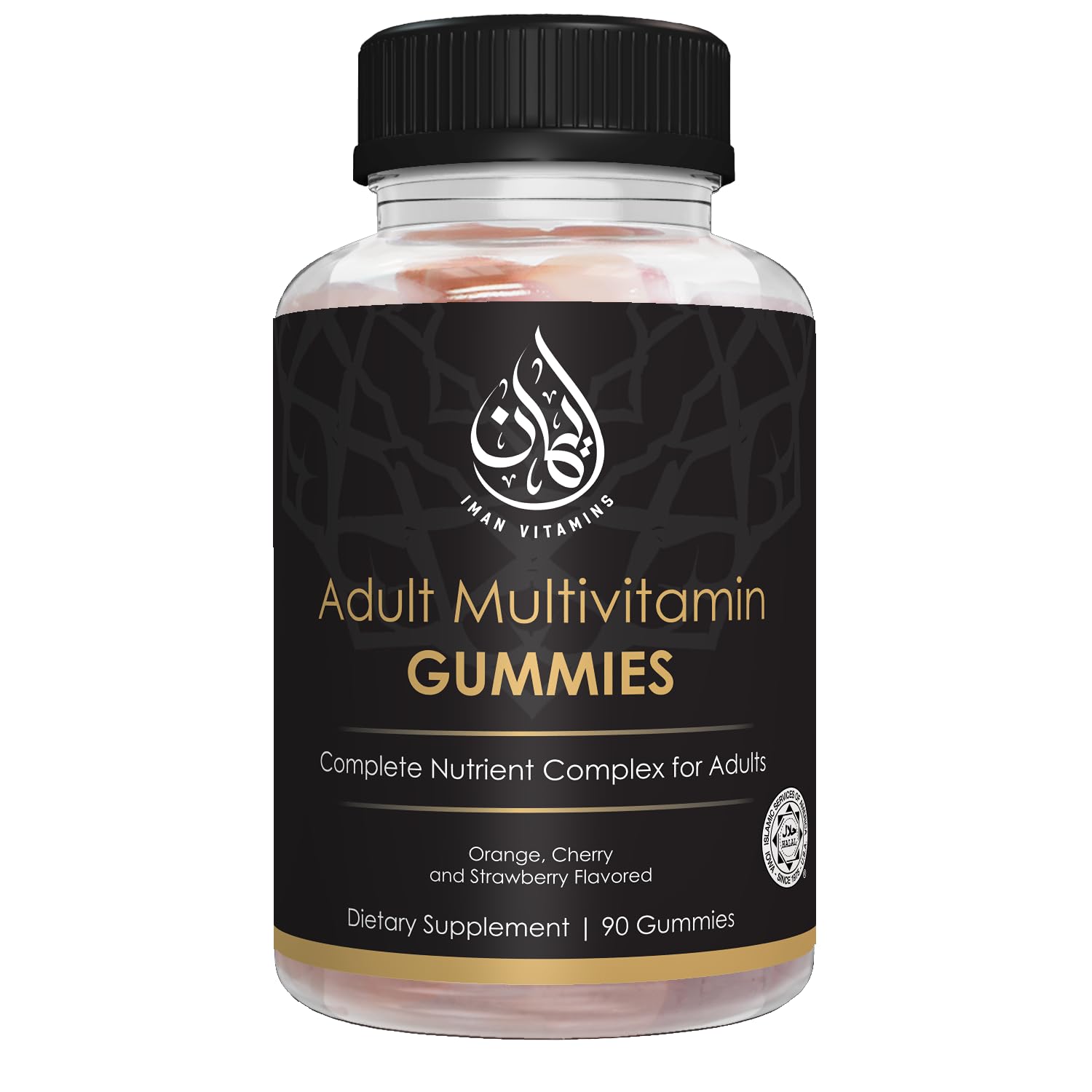 Iman Vitamins Halal Complete Complex Adult Multivitamin Gummies | Natural Immune Boost for Men & Women | Vegetarian & Non-GMO | Gluten, Gelatin, Peanut & Dairy-Free Vitamin Gummy | 90 Count