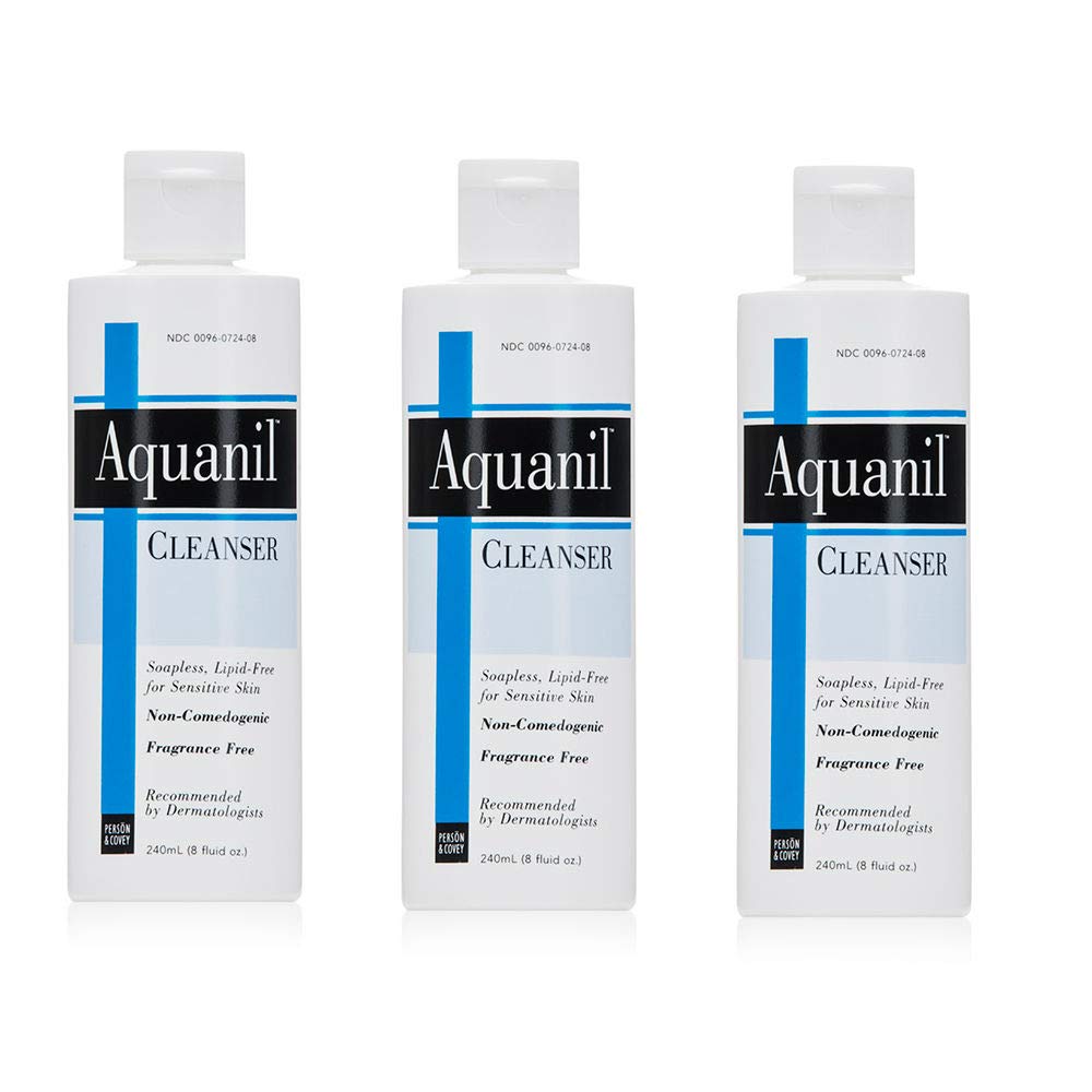 Aquanil Skin Cleanser, Soapless Lipid-free Cleanser - 8 Fl Oz (Pack of 3)