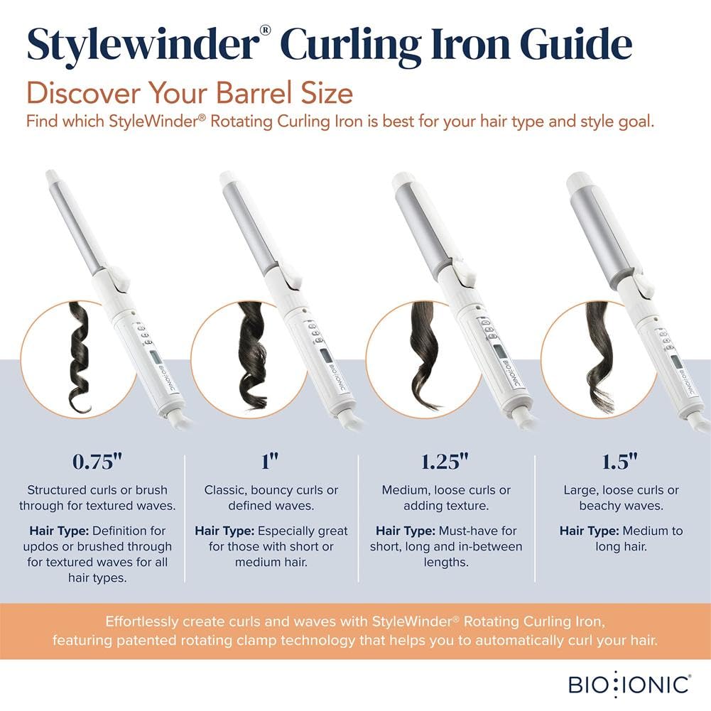 BIO IONIC Stylewinder Rotating Styling Iron, 1 Inch