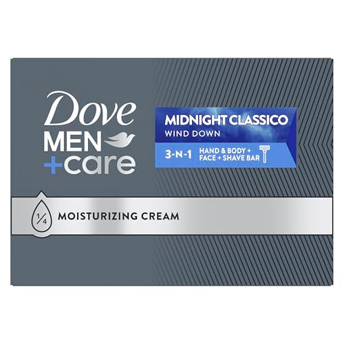 Dove Men+Care Hand & Body Face + Shave Bar Midnight Classico 10 count For Hydrated, Smooth Skin 3.75 oz