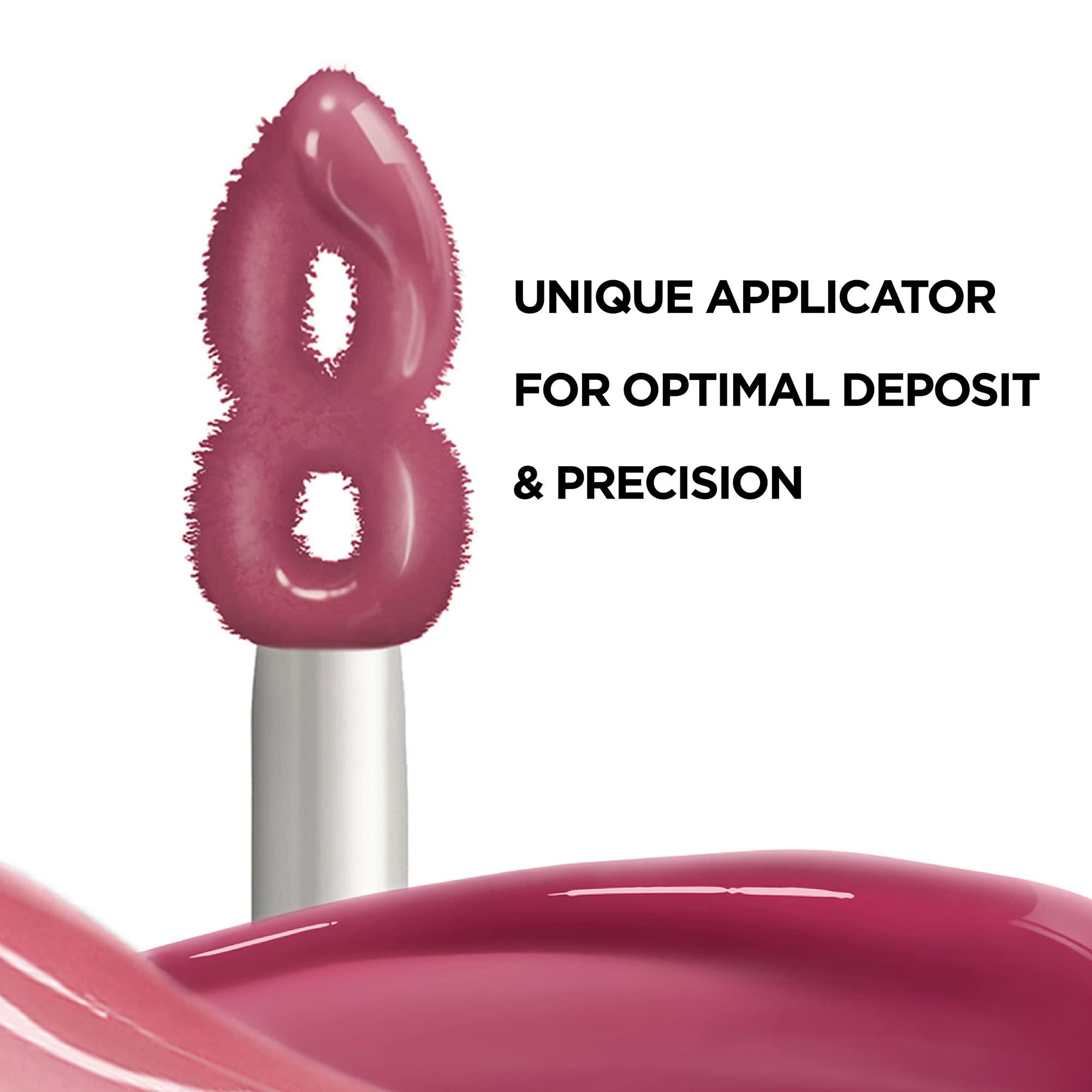 L'Oreal Paris Infallible Pro Gloss Plump Lip Gloss with Hyaluronic Acid, Long Lasting Plumping Shine, Lips Look Instantly Fuller and More Plump, Lucid Glow, 0.21 fl. oz.