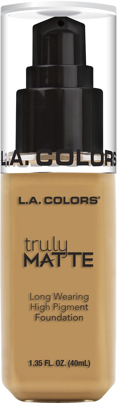L.A. Colors Truly Matte Liquid Foundation, Golden Beige, 40 ml