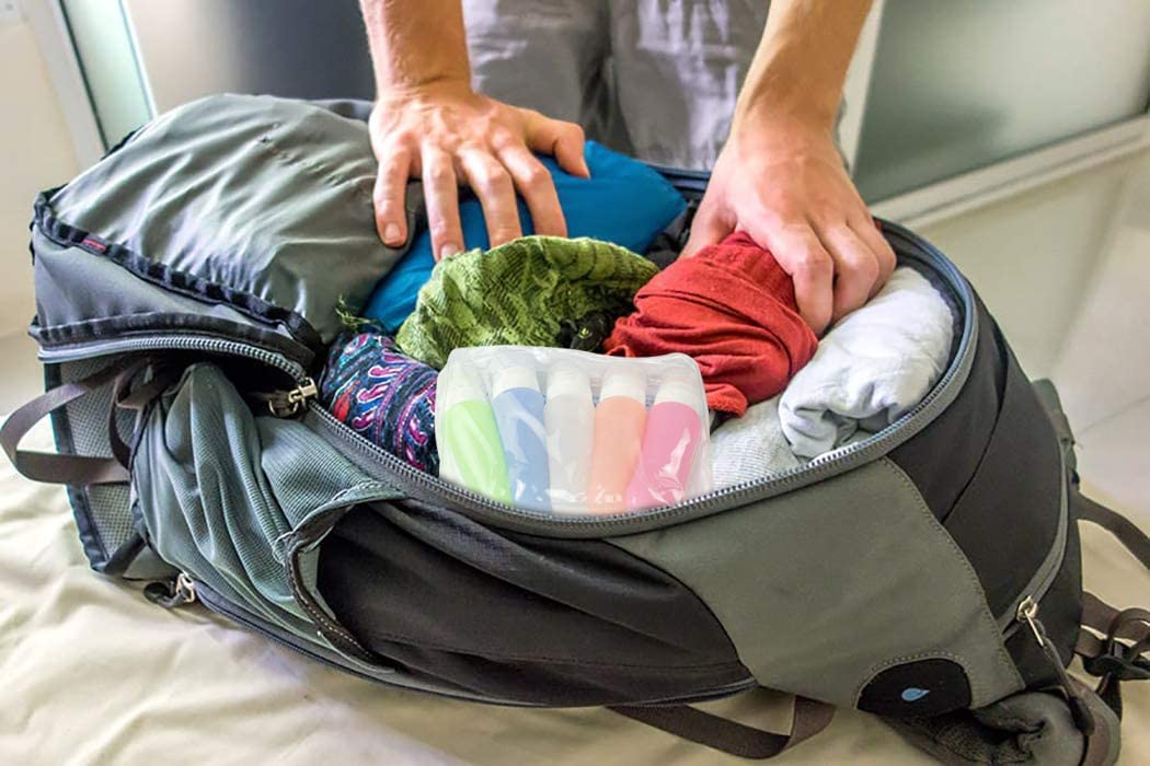 Aoutacc Travel Bottles Sets, 5 Pack TSA Approved for Liquid Portable Silicone Soft Leakproof Travel Bottles for Shampoo Conditioner Lotion Toiletries