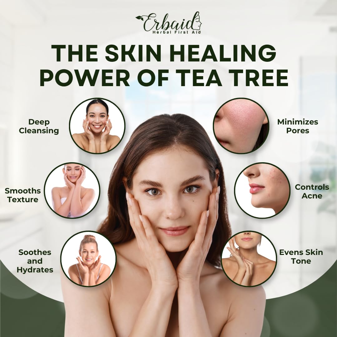 Tea Tree Soap – Natural Defense Tea Tree Oil Soap Bar for Face & Body – Remedy Soap Fights Acne, Skin Irritation, and Prevents Breakouts – Deeply Cleansing, Hydrating Cleanser for Calm, Fresh Skin