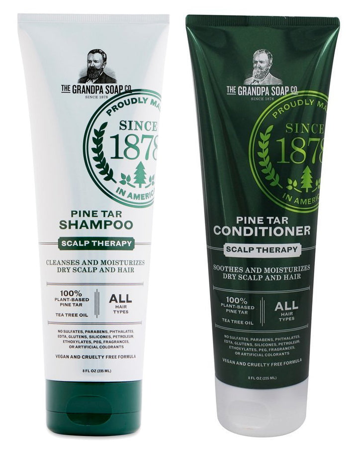 Grandpa's Pine Tar Shampoo 8oz and Conditioner 8oz Bundle