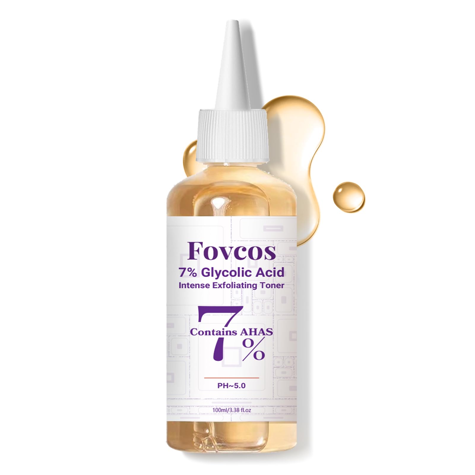 7% Glycolic Acid Toner, 7% Glycolic Acid Toner for Diminishing Acne Marks, Pore Tightening and Skin Hydration