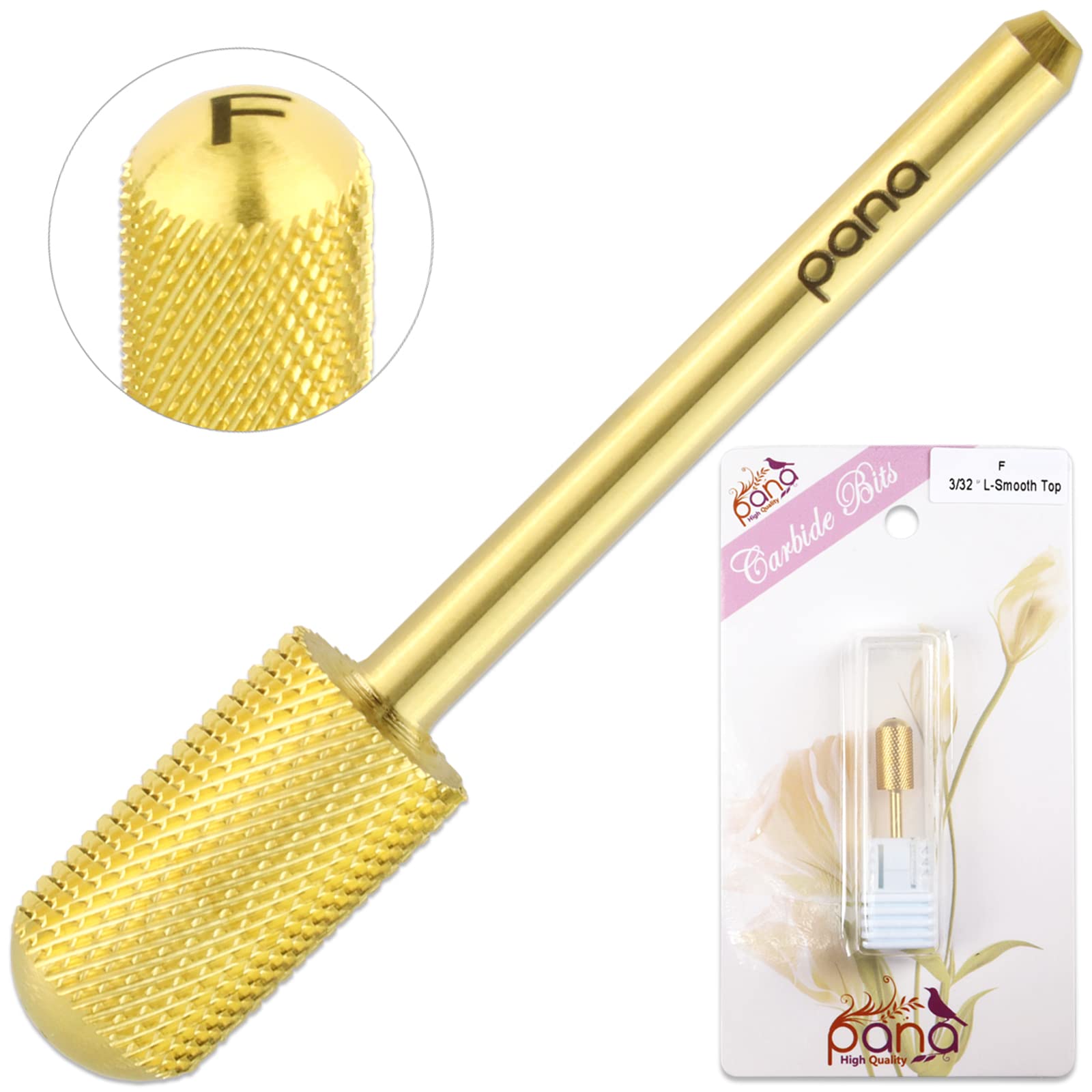 F (Fine) 3/32, Gold Color: USA Beauticom Pana Brand Professional Large Smoot