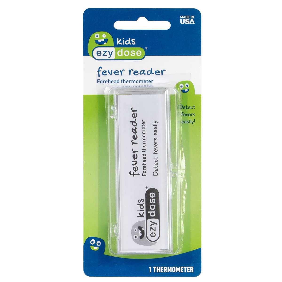 EZY DOSE Kids Thermometer for Fever for Baby and Toddler, Celsius & Fahrenheit, Reusable, Home & Travel, 10 ml