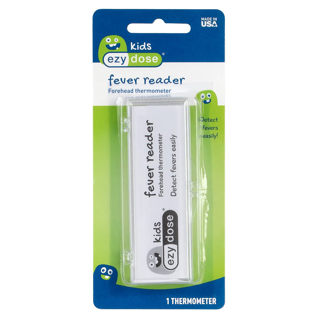 EZY DOSE Kids Thermometer for Fever for Baby and Toddler, Celsius & Fahrenheit, Reusable, Home & Travel, 10 ml
