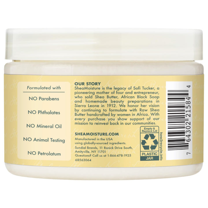 Shea Moisture Leave in Conditioner, 100% Pure Jamaican Black Castor Oil Strengthen & Restore for Healthy Hair Growth, Vitamin E, Curly Hair Products Safe for Hair Color, Family Size, 11.5 Oz