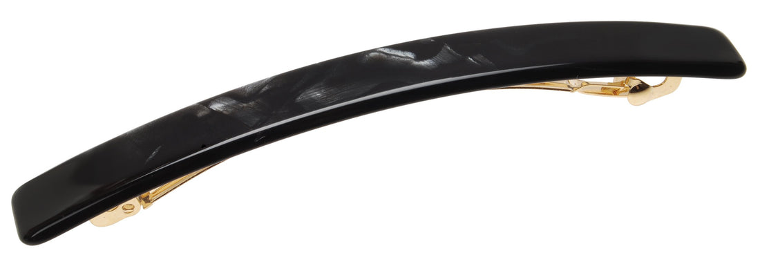 Nacro Black : France Luxe Kona Long and Skinny Barrette - Nacro Black