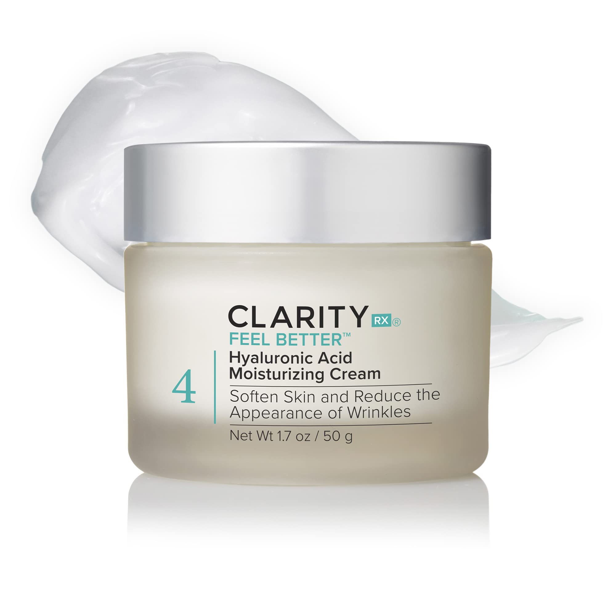 ClarityRx Feel Better Hyaluronic Acid Moisturizing Cream, 2 oz.