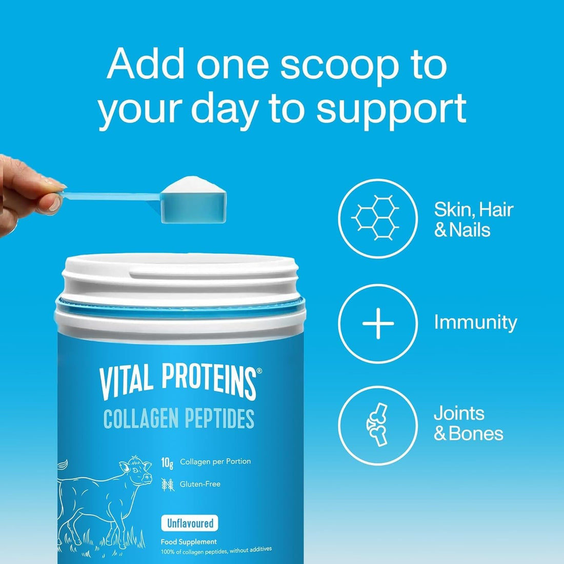 Vital Proteins, Unflavored Collagen Peptides, 19.3 Ounce