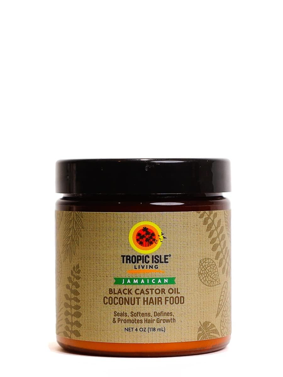 Tropic Isle Living Coconut Jamaican Black Castor Oil Hair Food, 4 Ounce