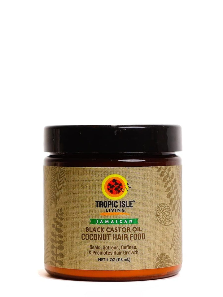 Tropic Isle Living Coconut Jamaican Black Castor Oil Hair Food, 4 Ounce