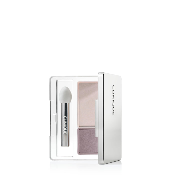 Clinique All About Shadow Duo Eye Shadow Makeup | Safe For Sensitive Eyes, Twilight Mauve/Brandied, 0.05 Ounce