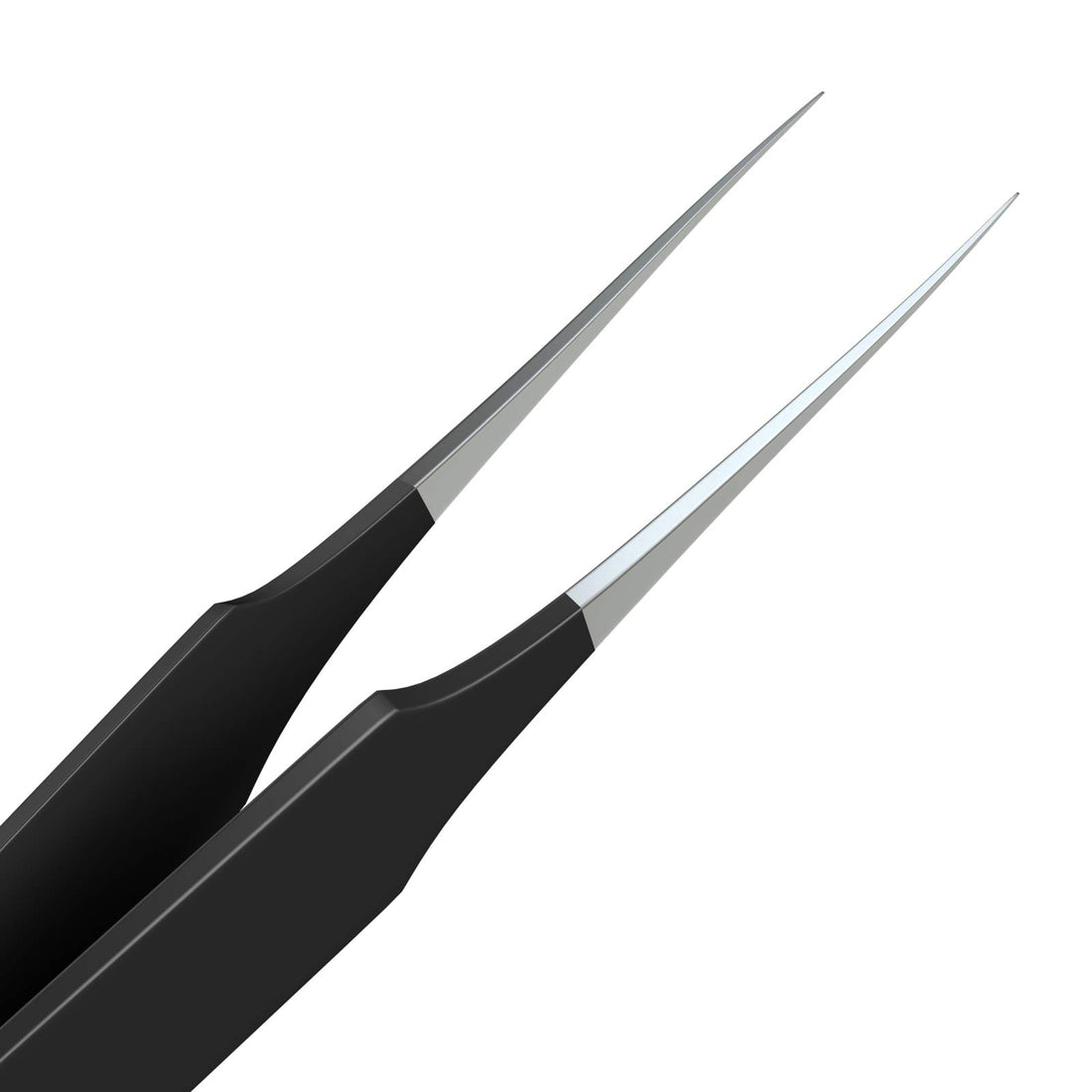 Professional Pointed Ingrown Hair Splinter Tip Tweezers Tweezees Precision Stainless Steel Black Coated Tweezers For Ingrown Hair Treatment & Splinter Removal Includes A Canvas Storage Bag!