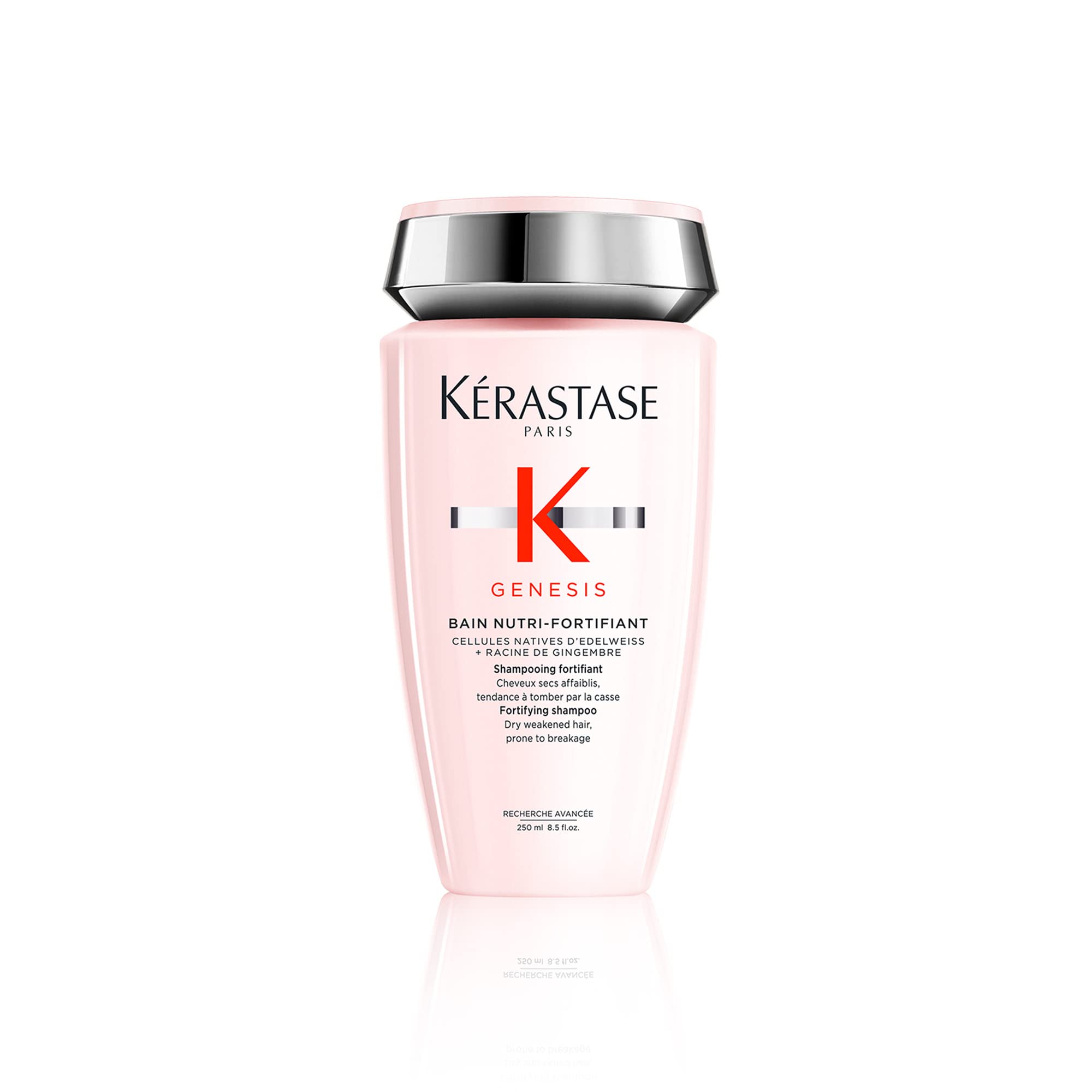 KÉRASTASE Genesis Nutri-Fortifiant Shampoo, Anti-Breakage & Strengthening for Weak or Damaged Hair, Nourishes & Hydrates Hair for All Hair Types, 8.5 Fl Oz