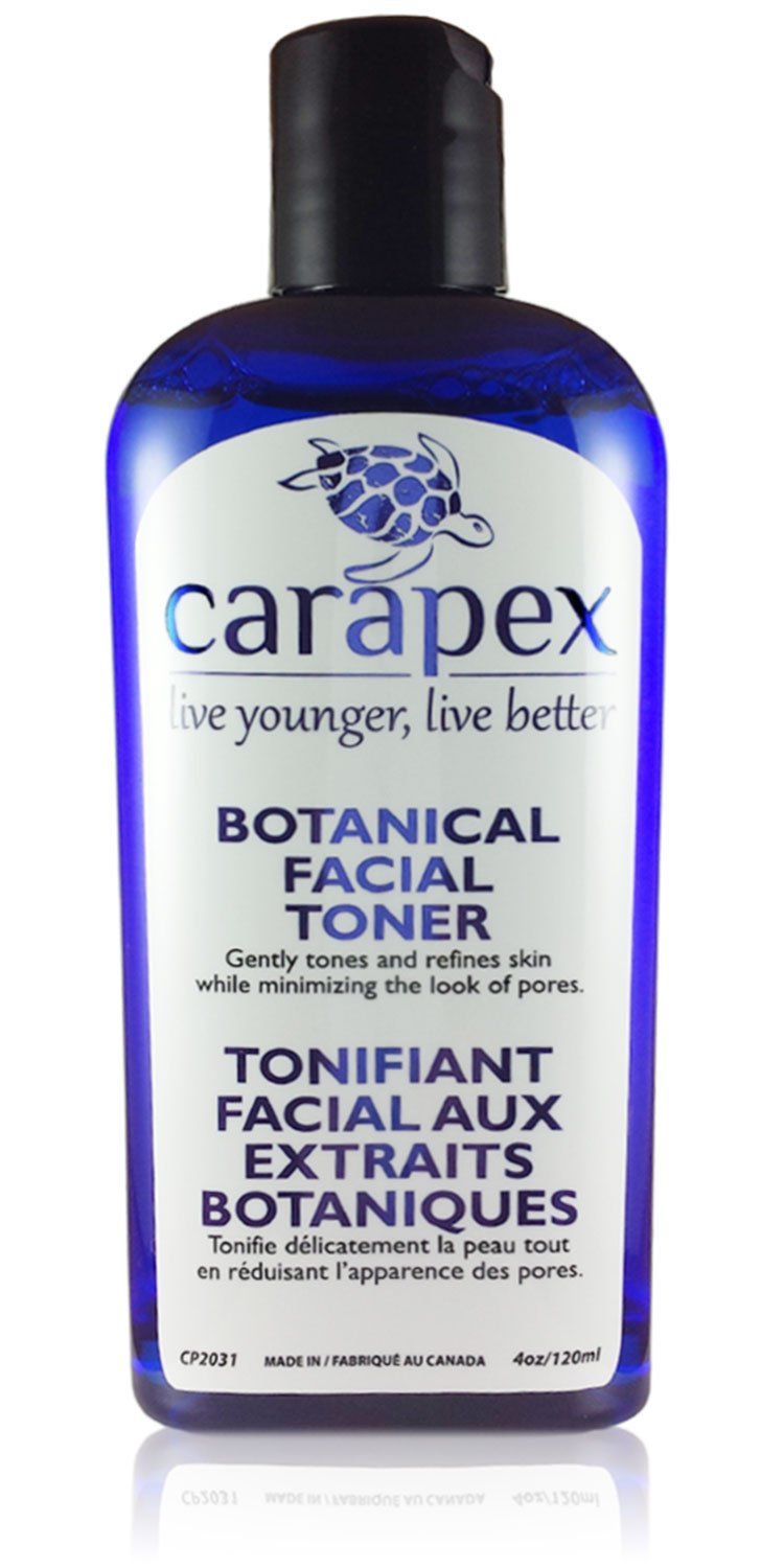 Carapex Botanical Facial Toner, Natural & Gentle, Alcohol & Fragrance Free, Anti Aging (Single)