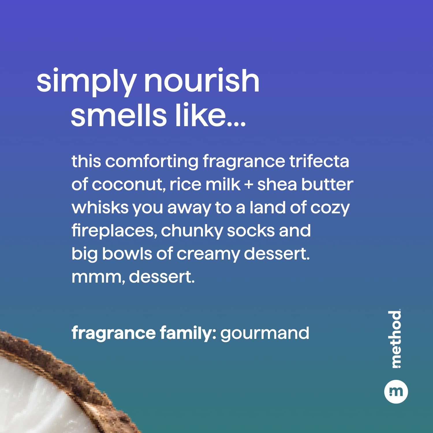 Method Moisturizing Shampoo, Simply Nourish with Shea Butter, Coconut, and Rice Milk Scent Notes, Paraben and Sulfate Free, 14 oz (Pack of 1)