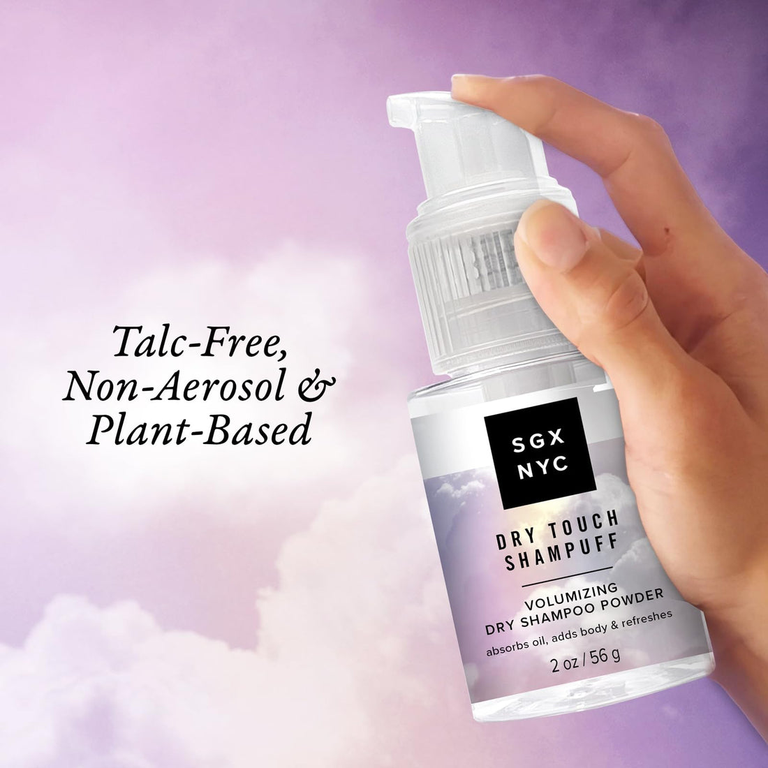 High Ridge SGX NYC Dry Touch Shampuff - Volumizing Dry Shampoo Powder That Absorbs Excess Oil - Non Aerosol Dry Shampoo - Fresh and Bouncy Hair - 2 oz