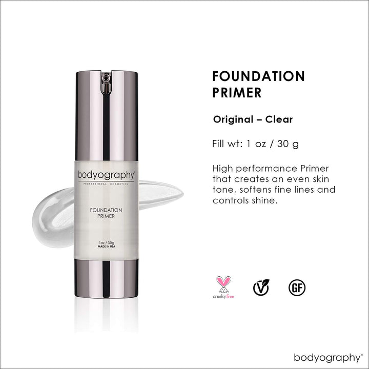 Bodyography Foundation Primer, Clear, 0.4 Ounce