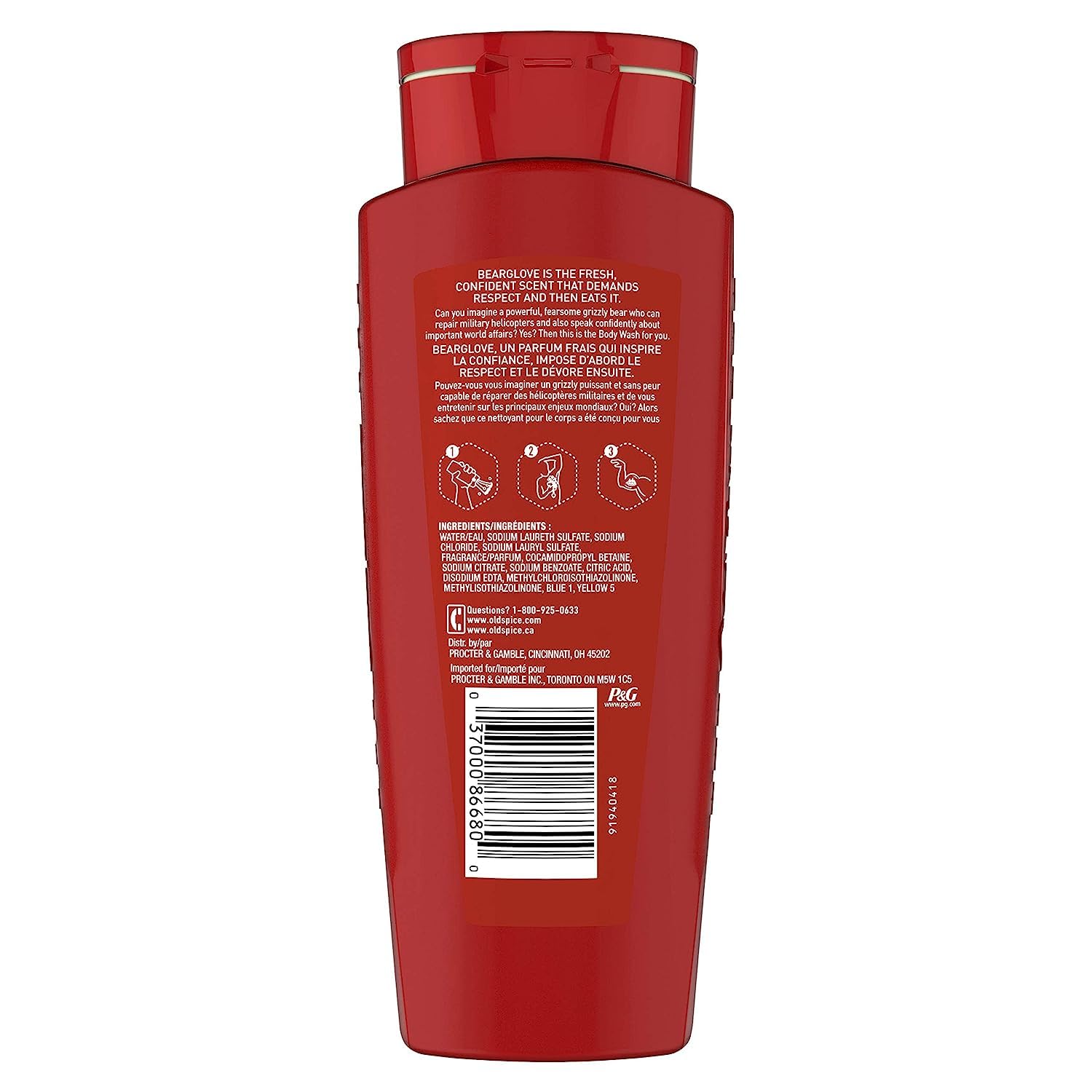 Old Spice Wild Collection Bearglove Men's Body Wash - 16 Fluid Ounce