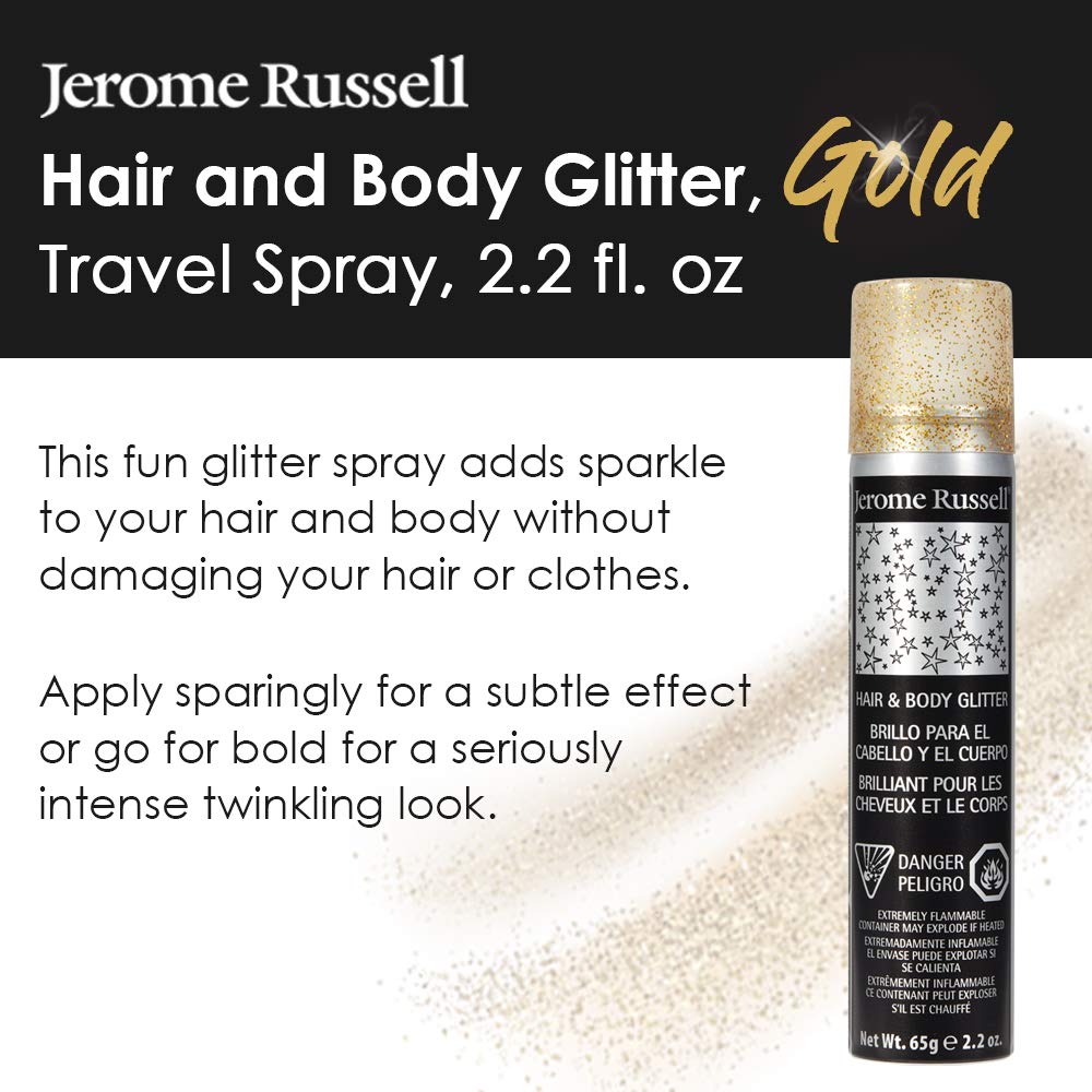 Jerome Russell Glitter Spray, Gold