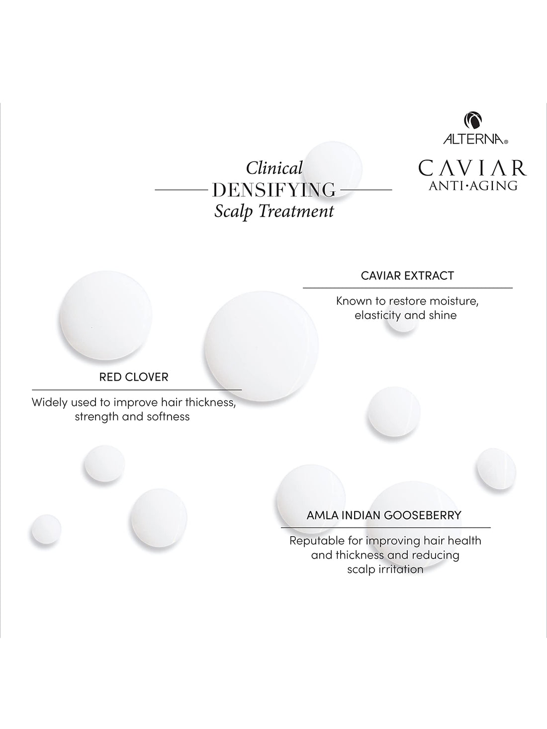 Alterna Caviar Anti-Aging Clinical Densifying Leave-in Scalp Treatment, 4.2 Fl Oz | Thickens & Boosts Thinning Hair | Sulfate Free , 4.2 Fl Oz (Pack of 1)