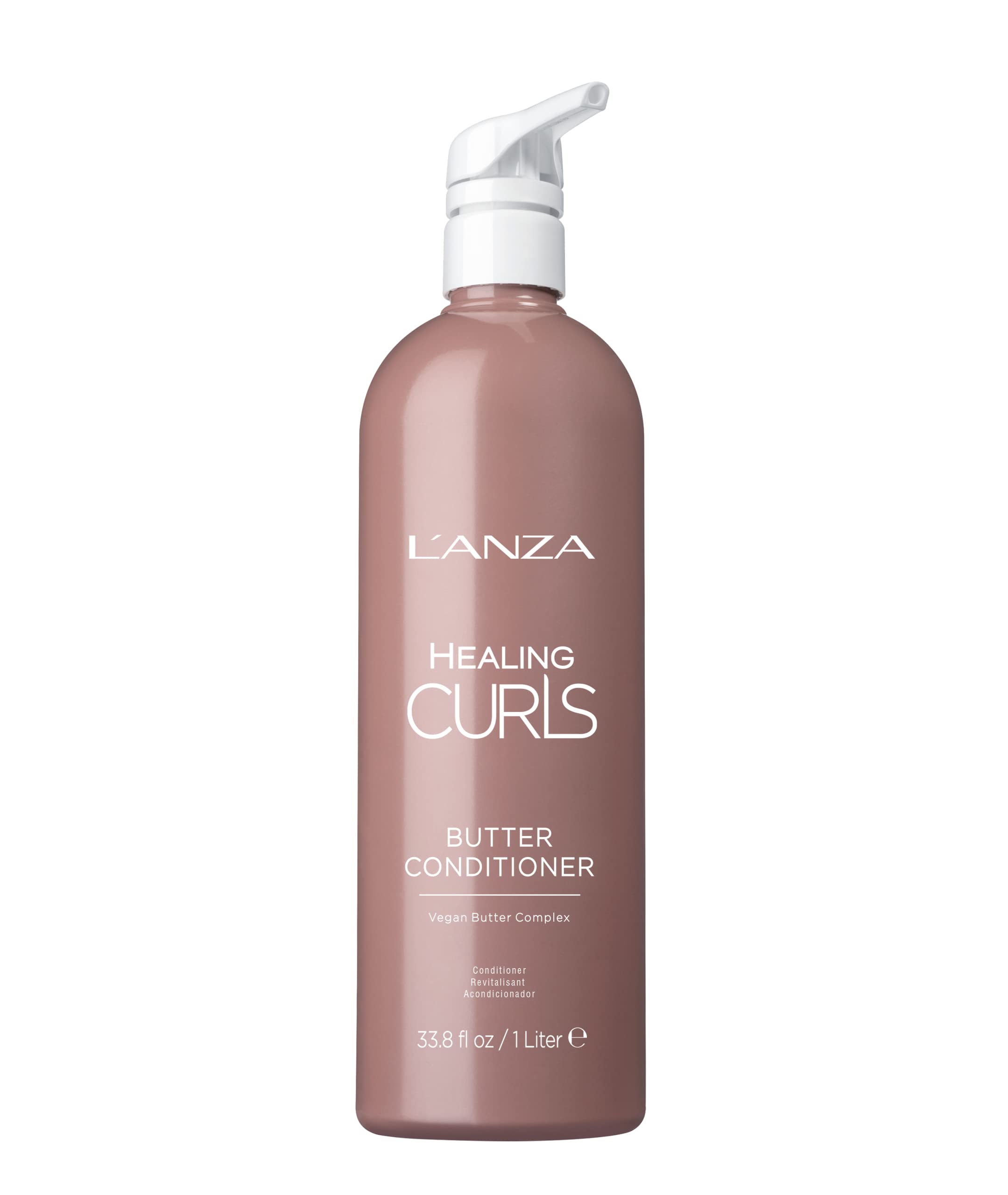 L'ANZA Healing Curls Butter Conditioner - Curly Hair Product for Moisturizing and Detangling Velvety Curls with Anti-Humidity Moisturizers, with Sulphate Free, Paraben Free Formula (32 Fl Oz)