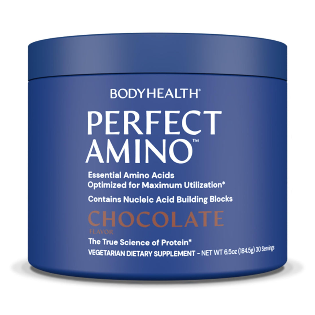 BodyHealth PerfectAmino Powder - BCAA and EAA Powder for Pre and Post Workout - Amino Acid Energy Drink for Men and Women to Support Lean Muscle and Recovery - Chocolate - 30 Servings