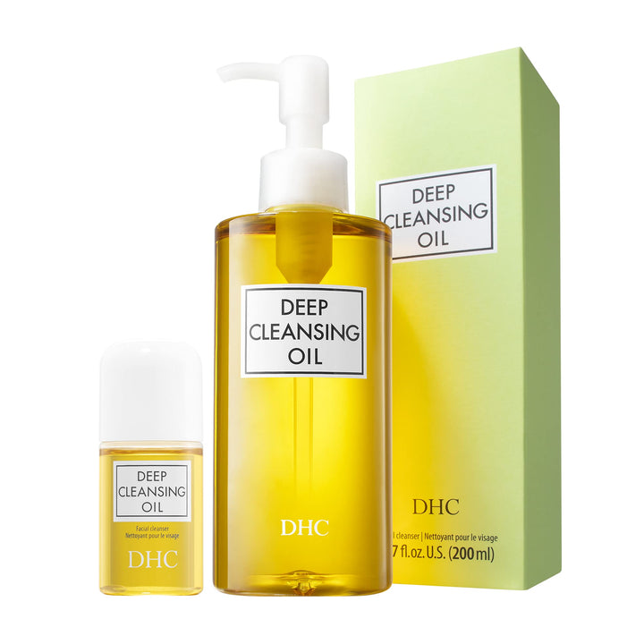 DHC Deep Cleansing Oil, 6.7 fl. oz & Deep Cleansing Oil Travel Size, 1 fl. oz.