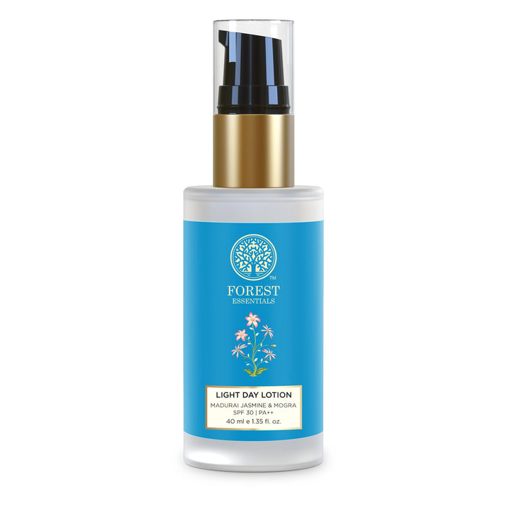 Forest Essentials Light Day Lotion Madurai Jasmine & Mogra with SPF 25| Daily Hydrating Face Lotion | Ideal For Combination Skin | For Men & Women | 40 ml