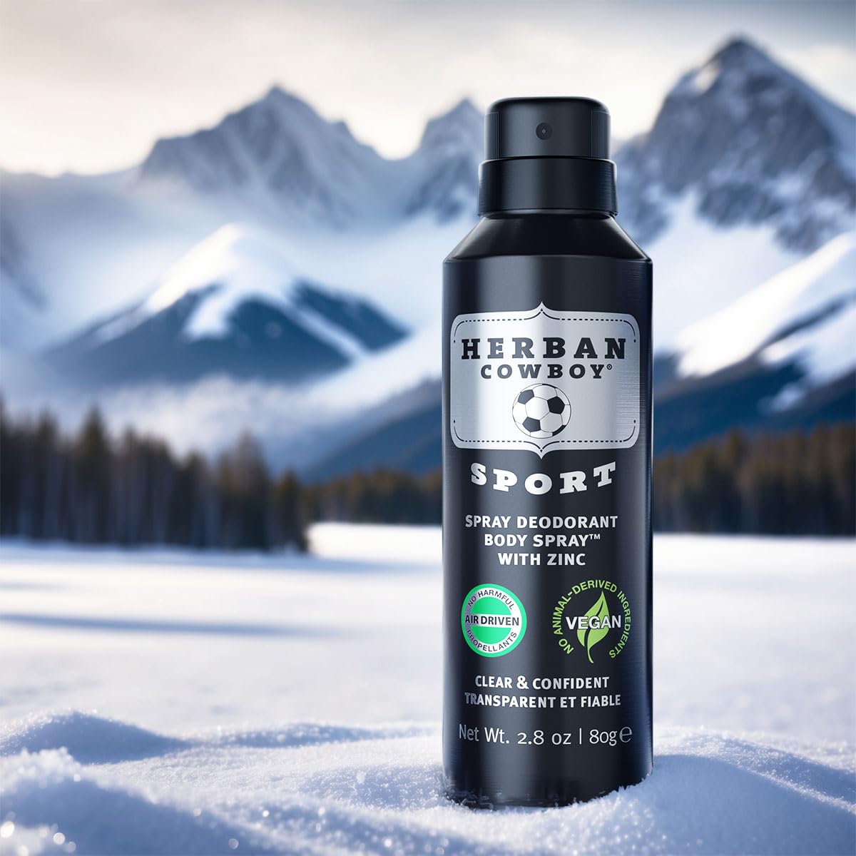 Herban Cowboy Sport Maximum Protection Dry Spray Deodorant Body Spray