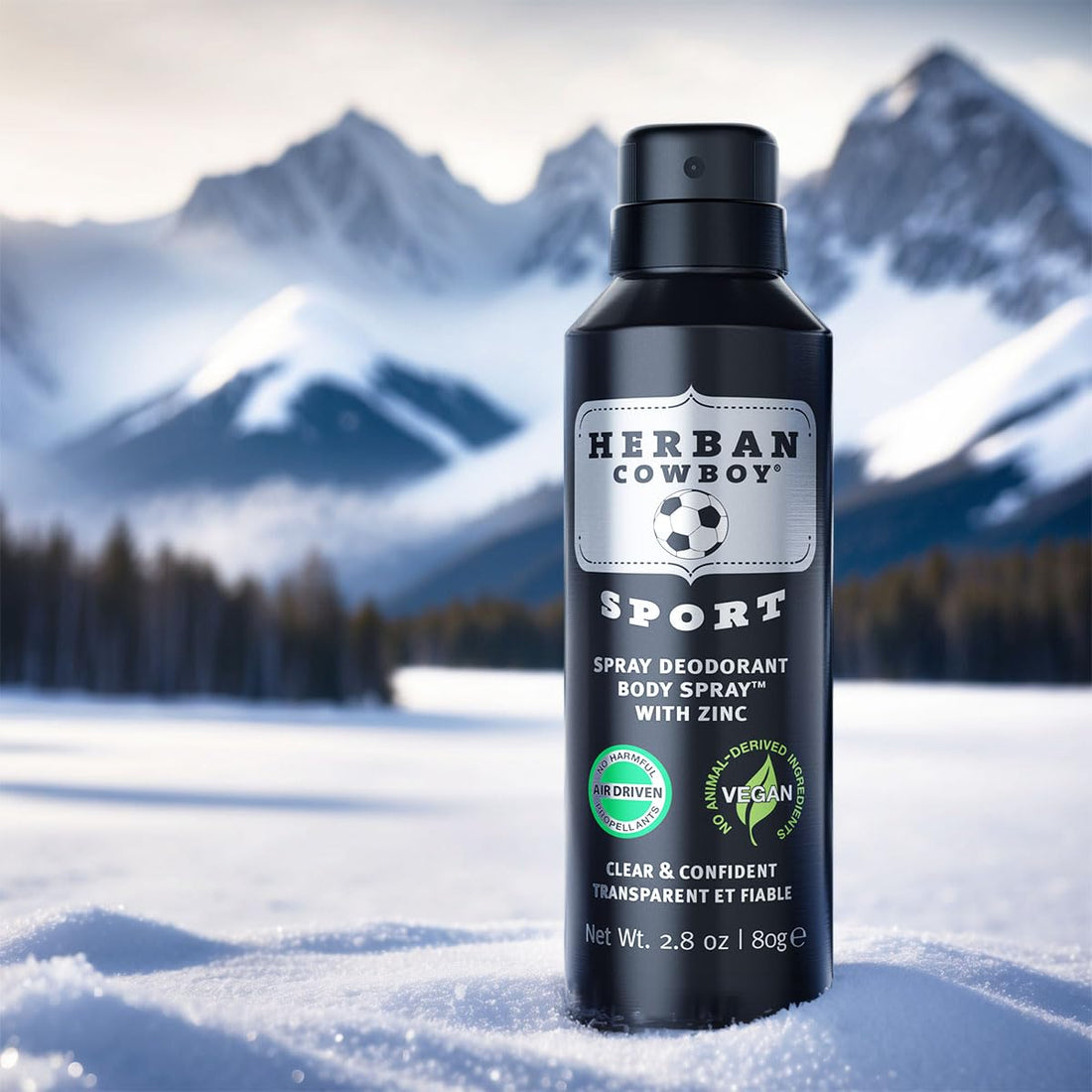 Herban Cowboy Sport Maximum Protection Dry Spray Deodorant Body Spray