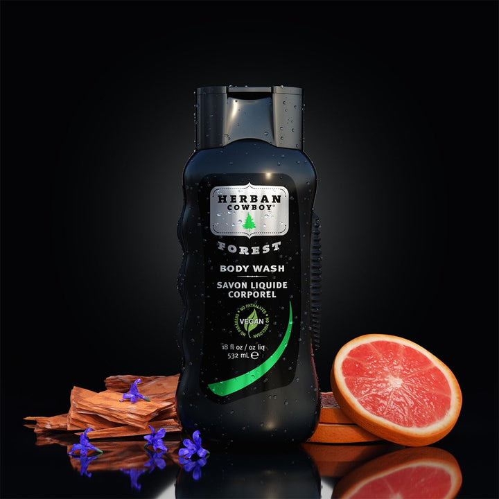 Herban Cowboy Body Wash, Forest, 18 Ounce