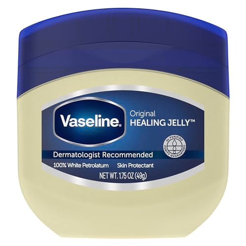 Vaseline Healing Jelly For Dry Skin and Eczema Relief Original 100% Pure Petroleum Jelly 1.75 Ounce (Pack of 1)