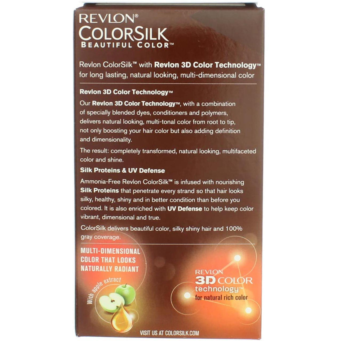 Revlon ColorSilk Hair Color, 42 Medium Auburn (Pack of 5)