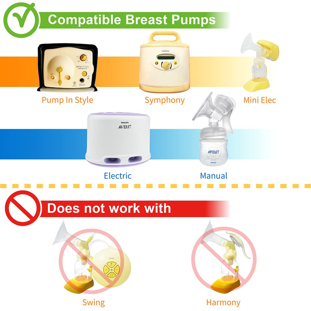Nenesupply 4 pc Duckbill Valves Compatible with Medela and Avent Pumps Not Original Medela Pump Parts Work with Medela Pump in Style Medela Symphony Replace Medela Valve Membrane and Avent Valve