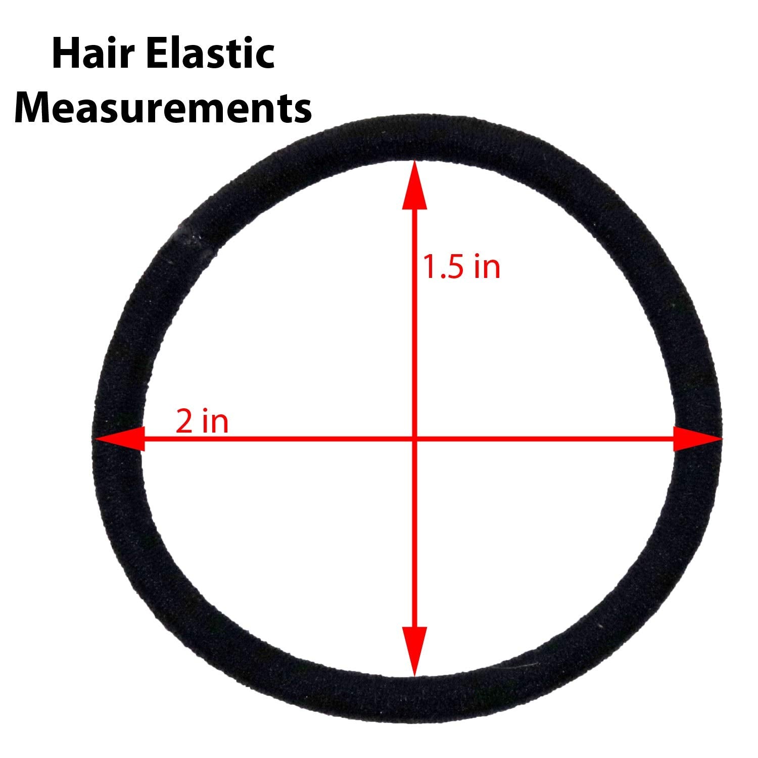 Kenz Laurenz 100 Hair Elastics Hair Ties No Crease Ouchless Ponytail Holders No Metal 4mm (100 Hair Elastics--Brown)