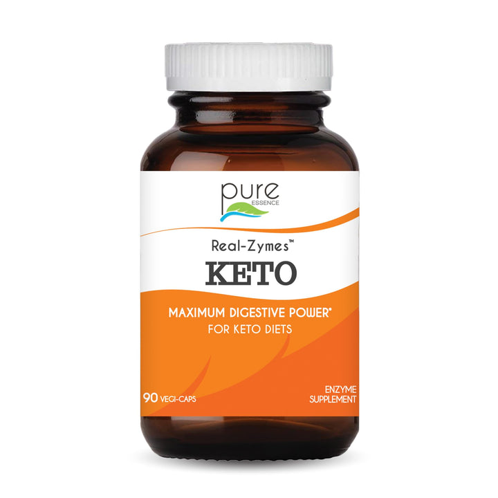 Real-Zymes™ KETO Digestive Enzymes Supplement with Probiotics for Better Digestion - Natural Support for Relief of Bloating, Gas, Belching, Diarrhea, Constipation, IBS, etc. - 90 Caps