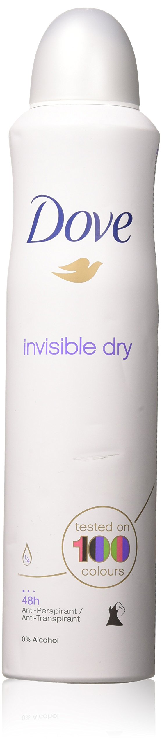 Dove Antiperspirant Body Spray 250Ml Invisable Dry 1-Pack