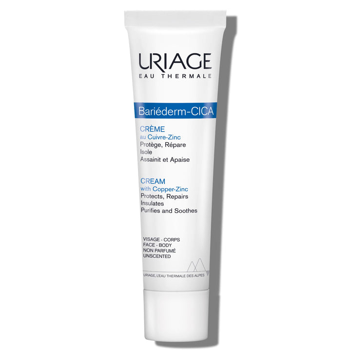 URIAGE Bariéderm-CICA Multi-Purpose Restoring Cream with Copper-Zinc & D-Panthenol | Enhances Skin Repair, For All Ages & Skin Types, Fragrance-Free, 40 mL / 1.35 oz