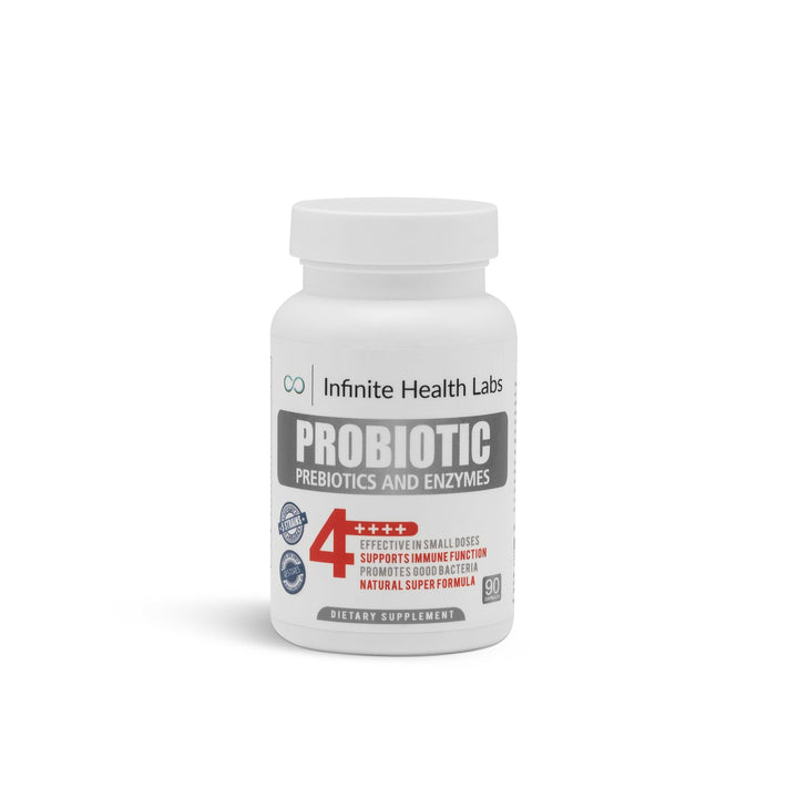 Probiotic Supplement / Infinite Health - 90 Small Easy to Swallow Capsules - All Natural, Helps Relieve Digestive problems & Gas - Improves Immune System 2.1 Billion CFUs per Capsule