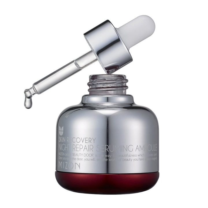 MIZON Skin Recovery Night Repair Seruming Ampoule, Antioxidant, Anti-aging, Rejuvenate Skin, Korean Skincare (30 ml 1.01 FL oz)