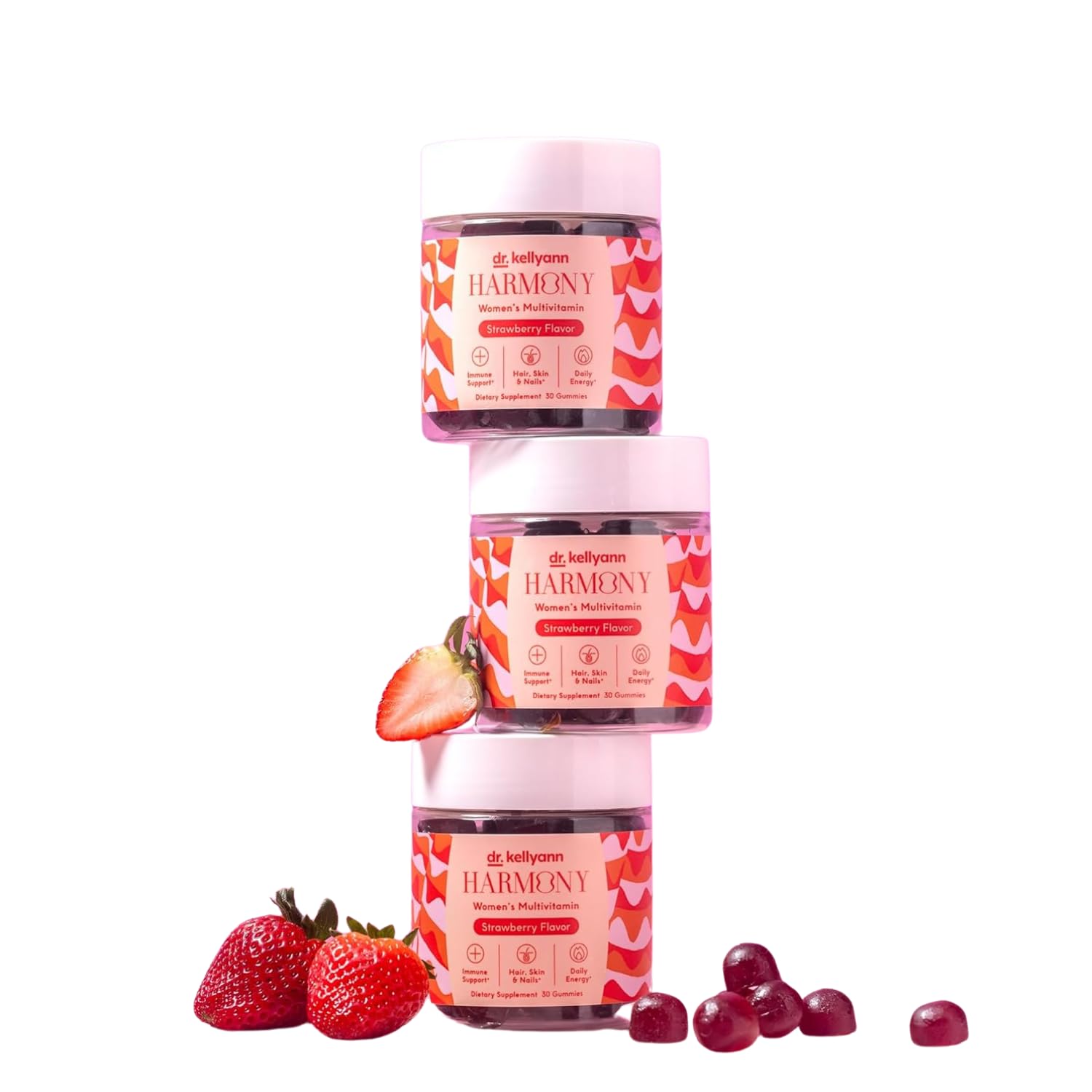 Dr. Kellyann Daily Divine Gummies – Women’s Everyday Multivitamin, Non-GMO, Supports Energy, Skin & Immunity